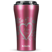 Dr.Bacty Apollo 2.0 thermal coffee mug - 360 ml - Pink - I love You