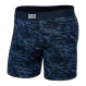 Herren-Boxershorts SAXX ULTRA Boxer Brief mit Streifen - grau