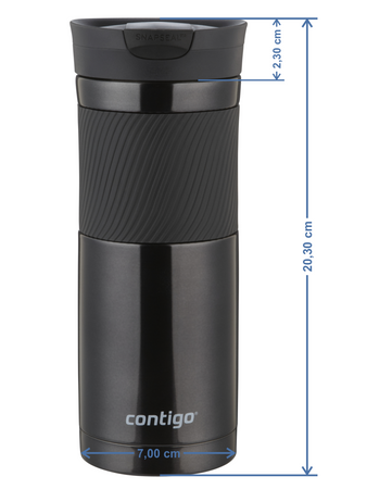 Contigo Byron 590ml thermal mug with engraving - Black