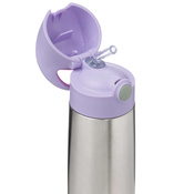 B.box Duży Bidon Termiczny Stalowy ze Słomką 500ml Sugar Plum