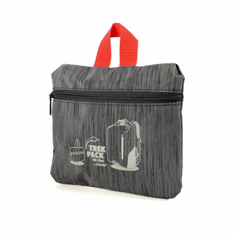 foldable backpack type roll top TROIKA trekpack - gray.