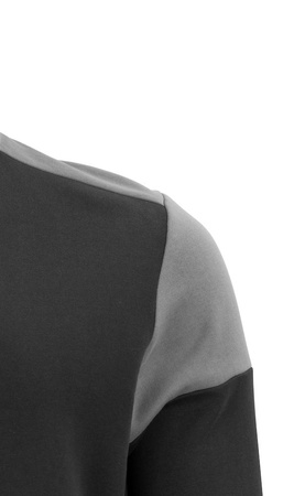 Two-tone Prime Crewneck sweatshirt by Printer brand - Black - Beige.