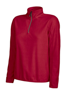 Herrenpullover Melton Lady Half Zip D.A.D - Rot