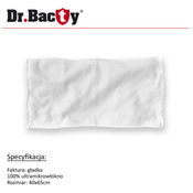 Handtuch aus Mikrofaser Dr.Bacty S 40x65 cm - weiß