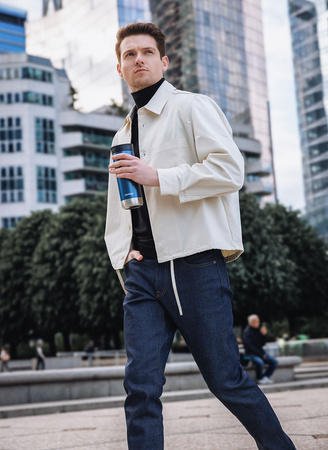 Contigo Huron 2.0 590ml Travel Mug for Coffee - Blue Corn