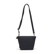 Erweiterbare diebstahlsichere Damenhandtasche Pacsafe Citysafe CX Econyl® – Schwarz