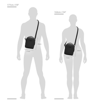 Pacsafe LS100 Anti-Diebstahl-Umhängetasche - türkis