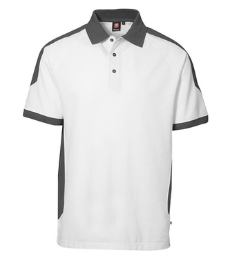 Pro Wear Polo Shirt Contrast White