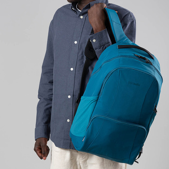 Pacsafe LS450 Anti-Diebstahl-Laptop-Rucksack - türkis