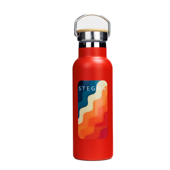 Dr.Bacty Iris steel thermal bottle - red - Stegna