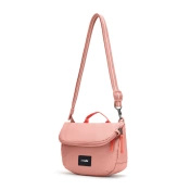 Folding women's anti-theft bag Pacsafe Go - pink