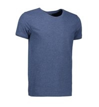 Core O -Neck Tee Blue Melange brand ID - Blue