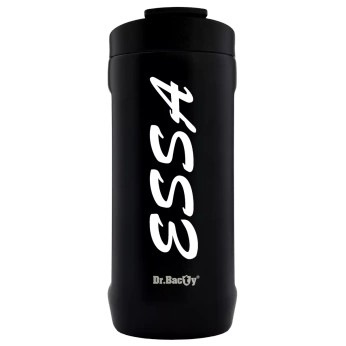 Thermal coffee mug 2-in-1 Dr.Bacty Notus 360 ml - ESSA - black.