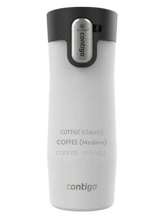 Personalisierbarer thermobecher Contigo West Loop 3.0 470ml - Weiß matt