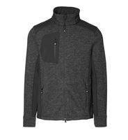 Knit Fleece Cardigan Anthracite Melange