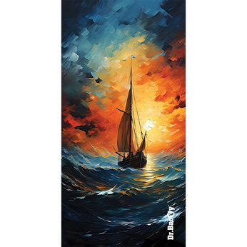 Dr.Bacty 70x140 beidseitig schnell trocknendes Handtuch - Sailor