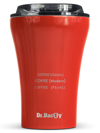 Ceramic-coated thermal Coffee Mug Dr.Bacty Apollo 227 ml - red