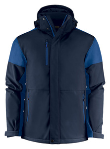 Zweifarbige gefütterte Softshell-Jacke Prime Padded Softshell von Printer - Dunkelblau - Blau.