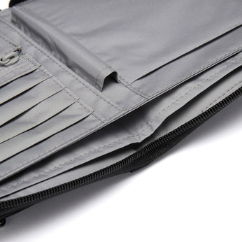 Herren-Geldbörse mit Diebstahlsicherung und RFIDsafe compact travel organizer technology - schwarz - nach der Ausstellung