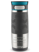 Personalisierbarer thermobecher Contigo Transit (Metra) 470ml - Silber