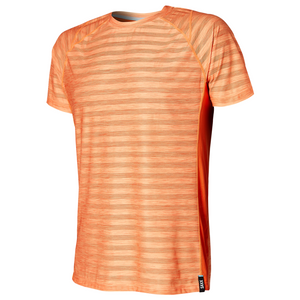 Men's short-sleeved sports t-shirt made from recycled materials SAXX HOT SHOT - orange.