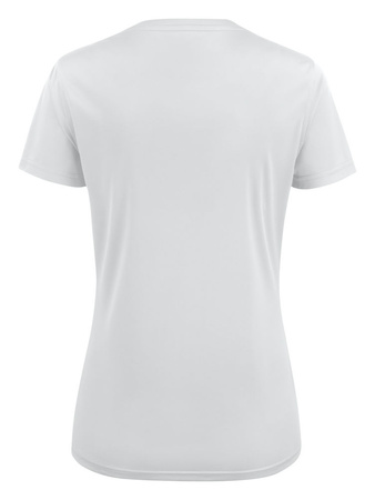 Sporty women's T-shirt Run T-Shirt Woman by Printer Red - White.
