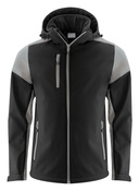 Softshell z odpinanym kapturem Prime Softshell marki Printer - Czarno - szary