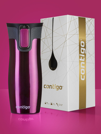 Kubek termiczny Contigo West Loop 2.0 470ml - Malinowy
