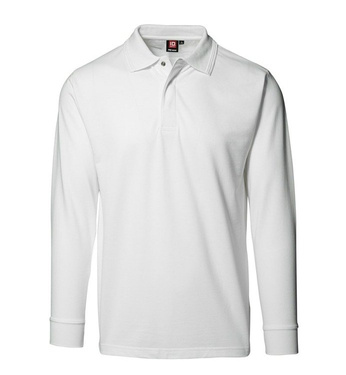 Pro Wear Polo Shirt Press Stud White