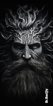 Dr.Bacty 70x140 double-sided quick-dry towel - Perun