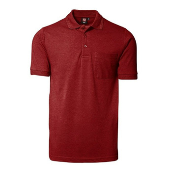 Classic polo t -shirt pocket ID, red