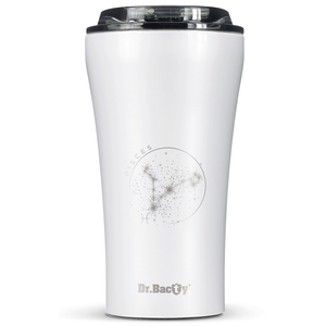 Dr.Bacty Apollo 2.0 thermal coffee mug - Pisces - 360 ml - Glossy White