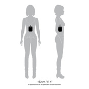 Anti-theft pouch attached to a bra Pacsafe Coversafe S25 - pink