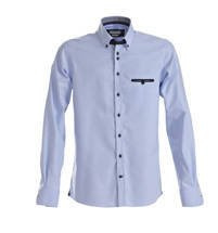 Koszula fioletowa mucha 40 slim fit marki FROST, niebieski