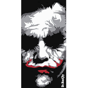 Dr.Bacty 70x140 double-sided quick-dry towel - Joker Face