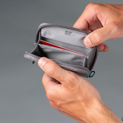 Portfel antykradzieżowy na karty RFID Pacsafe - szary