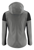 Softshell mit abnehmbarer Kapuze Prime Softshell Lady von der Marke Printer - Grau - Schwarz