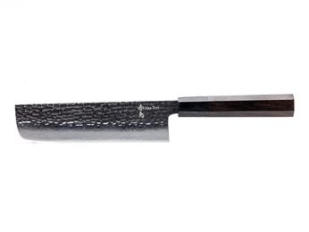 Exklusives Aka Tori Tokyo Black 7" Nakiri-Messer aus Damaszener Stahl – Business-Geschenk mit Gravuroption
