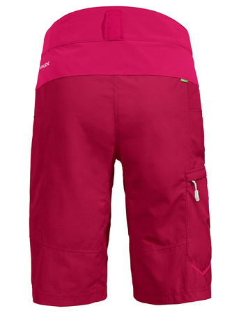 Women's bicycle shorts with Vaude Qimsa insert - red