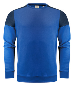 Zweifarbiger Prime Crewneck-Pullover der Marke Printer - Blau - Dunkelblau.