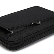 Herren-Geldbörse mit Diebstahlsicherung und RFIDsafe compact travel organizer technology - schwarz - nach der Ausstellung