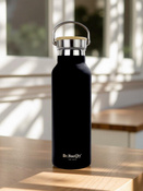 Stahlthermalflasche Dr. Bacty Iris - Schwarz