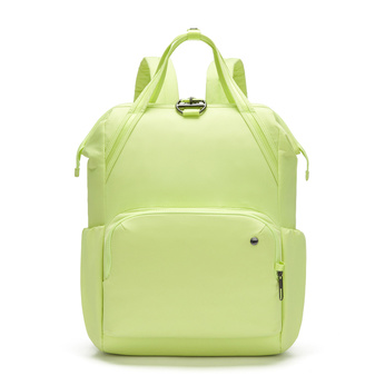 Pacsafe Citysafe CX Econyl Anti-Diebstahl-Rucksack für Frauen - lindgrün
