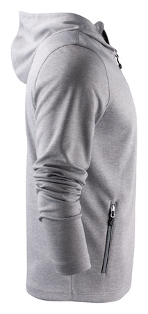 Layback sports sweatshirt, gray melange by Printer Red.