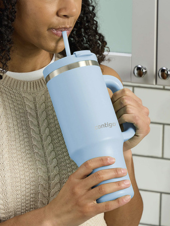 Thermalbecher mit Strohhalm Contigo Streeterville Tumbler 1200 ml - Glacier