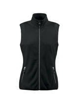 Sleeveless Sideflip Lady Jacket by Printer Red Flag - Black.