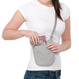 Diskrete, diebstahlsichere brieftasche -pacsafe coversafe v75- grau