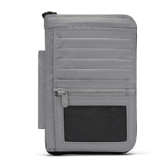 Herren-Geldbörse mit Diebstahlsicherung und RFIDsafe compact travel organizer technology - schwarz - nach der Ausstellung