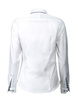 Purple shirt with a bow tie, size 43, for ladies, from the FROST brand, white/navy blue.