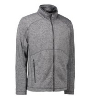 Men's Zip’n’Mix Melange Fleece Anthracite melange ID, gray